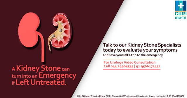 A kidney stone can lead to potentially serious complications if left untreated.